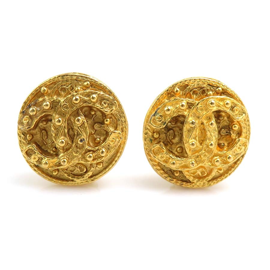 シャネル CHANEL イヤリング ヴィンテージ メタル ゴールド レディース【中古】 56696j