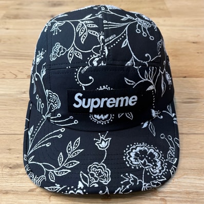 Supreme Floral Jacquard Camp Cap "Black"