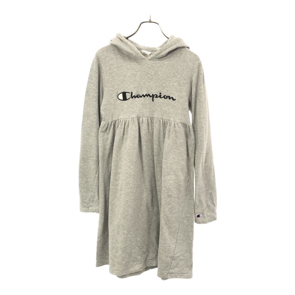 Champion 長袖 スウェットパーカー ワンピース