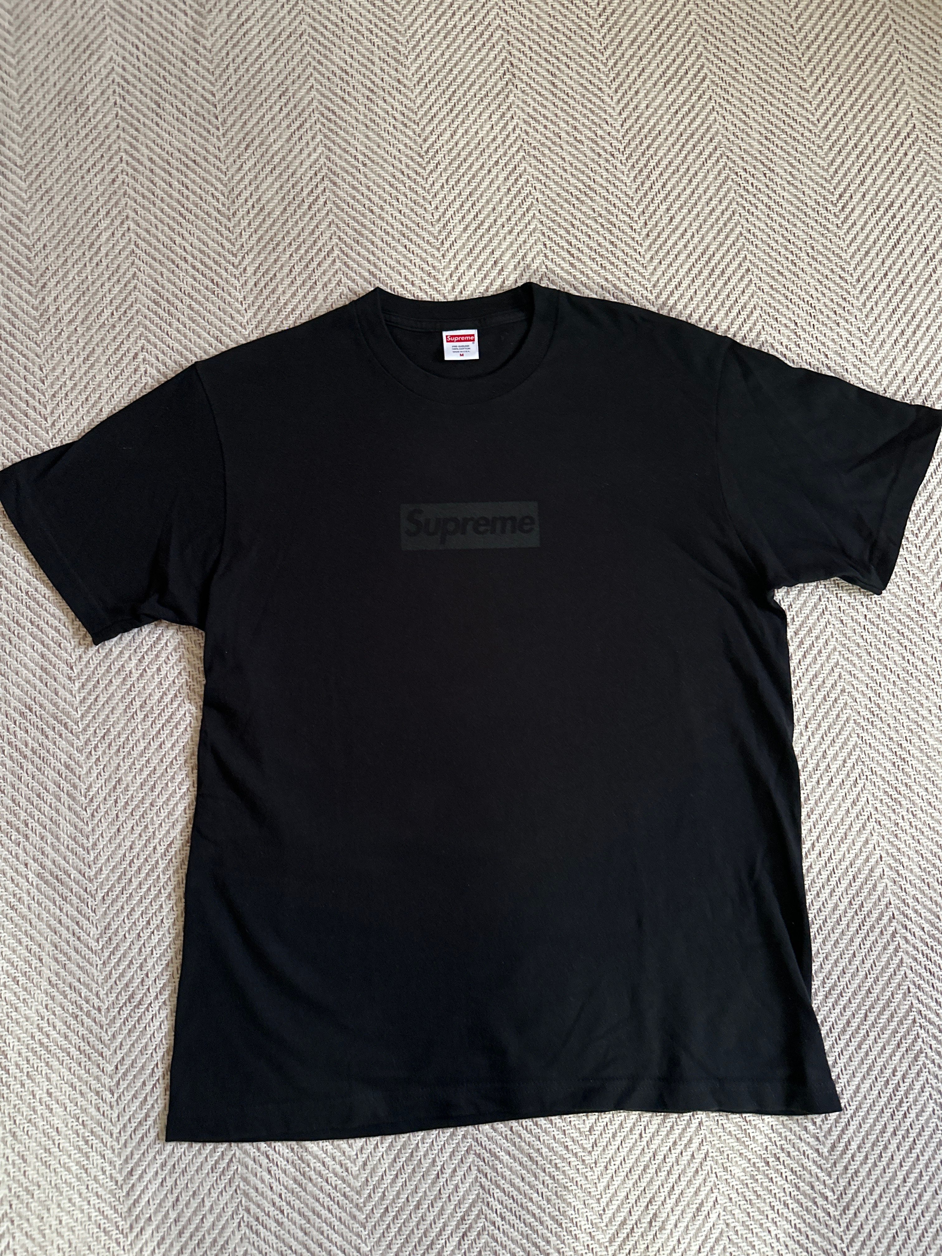 Supreme Tonal Box Logo Tee "Black"