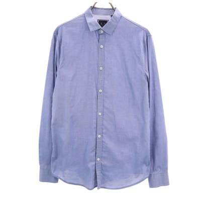 ARMANI EXCHANGE アルマーニエクスチェンジ 長袖 シャツ M ブルー系