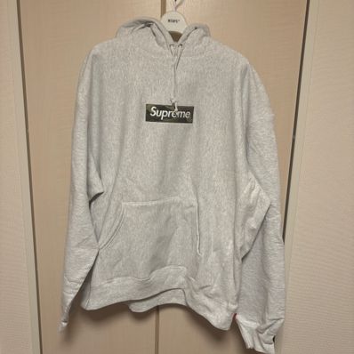 Supreme Box Logo Hooded Sweatshirt "Ash Grey" (23FW)