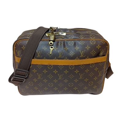 LOUIS VUITTON ルイヴィトン モノグラム リポーターGM ショルダーバッグ M45252 ブラウン