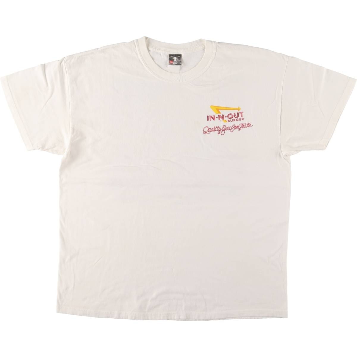 古着 ヘインズ Hanes In-N-Out Burger イン アンド アウト バーガー アドバタイジングTシャツ メンズL相当/eaa571060