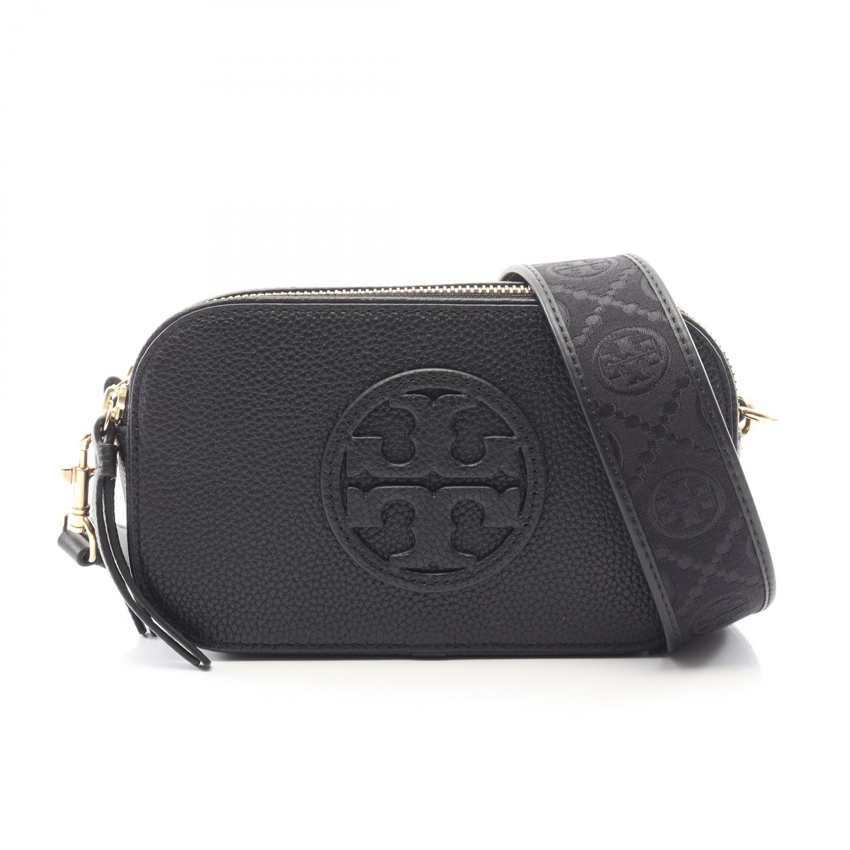 トリーバーチ Tory Burch ミラー ミニ クロスボディバッグ ショルダーバッグ バッグ レザー レディース ブラック系 171956001 【新品】