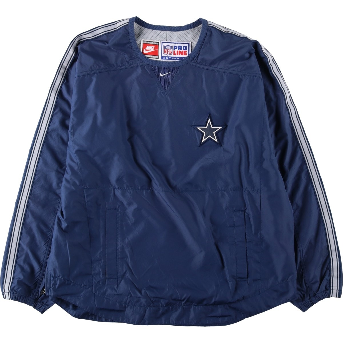 古着 90年代 ナイキ NIKE TEAM NFL DALLAS COWBOYS ダラスカウボーイズ ウォームアッププルオーバー メンズL相当 ヴィンテージ/eaa630946