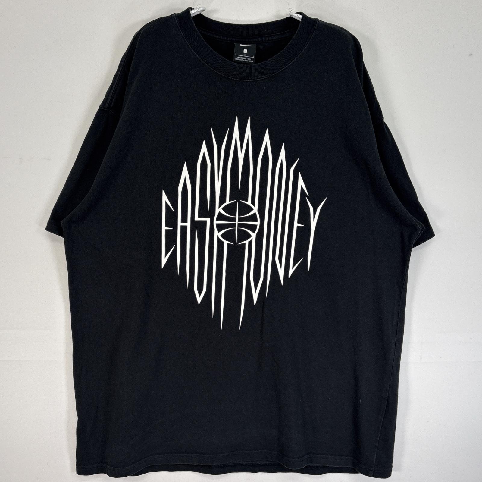 古着 ナイキ NIKE 半袖Tシャツ 両面 デザイン 厚手 クルーネック L  ブラック 無地 メンズ