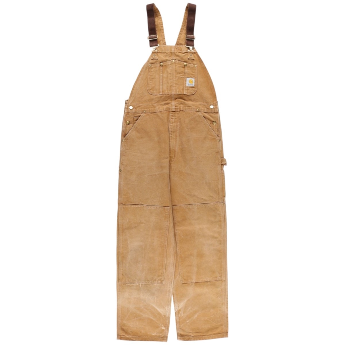 古着 00年代 カーハート Carhartt ダブルニー ダック オーバーオール メンズw36相当/eaa613577