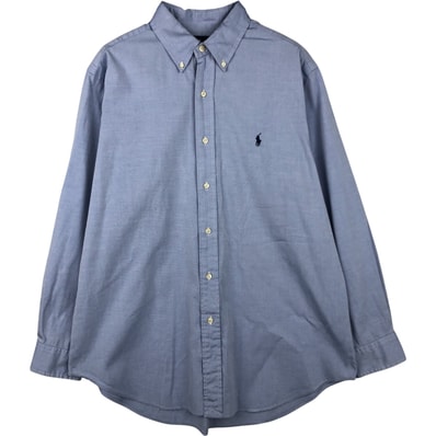 古着 ラルフローレン Ralph Lauren CLASSIC FIT クラシックフィット 長袖 ボタンダウンシャツ メンズL相当/eaa615290