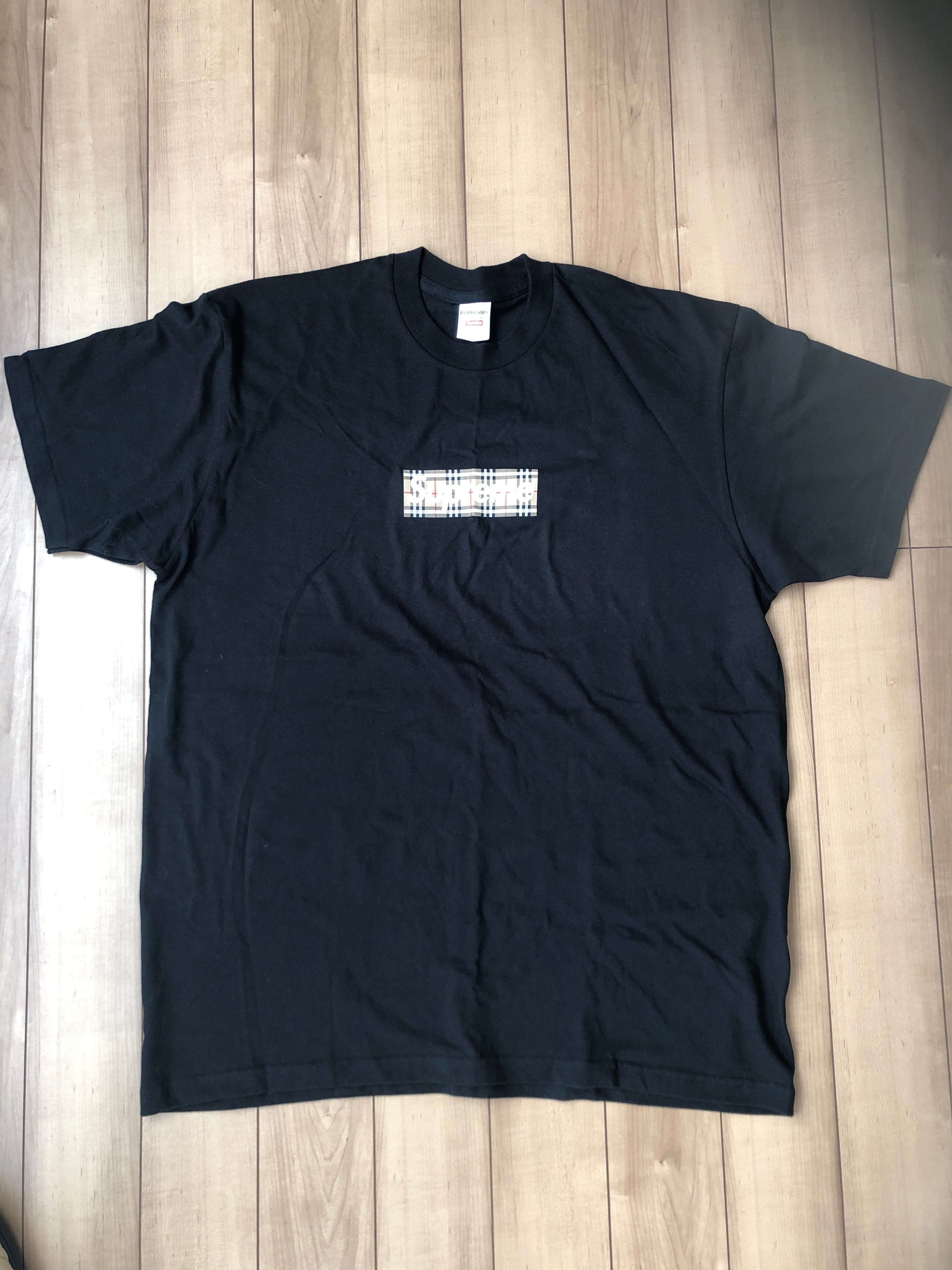 Supreme / Burberry Box Logo Tee "Black"