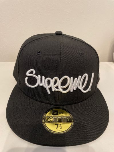 Supreme Handstyle New Era "Black"