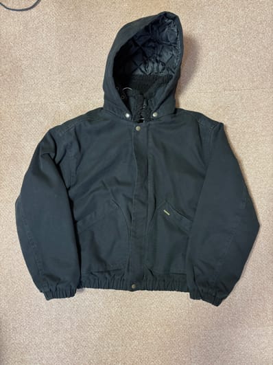 Supreme Faux Shearling Lined Bomber Jacket "Black"