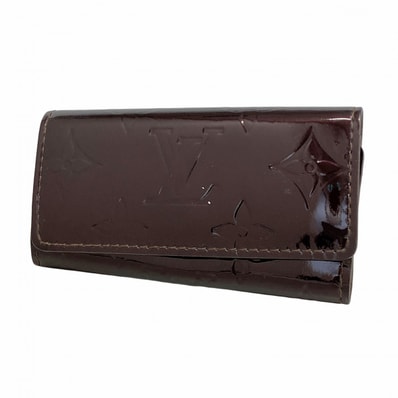 ★SALE【6eb1490】ルイヴィトン キーケース ヴェルニ ミュルティクレ4 M93517 アマラント【中古】レディース