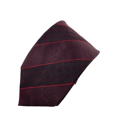 グッチ GUCCI ネクタイ GG柄 スーツ ビジネス 赤系