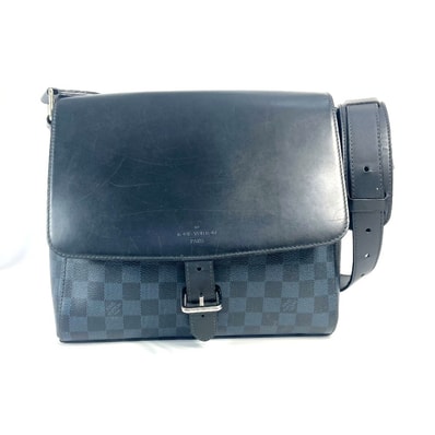 ルイヴィトン LOUIS VUITTON ニューポート メッセンジャーPM N41587 ダミエコバルト ポシェット 斜め掛け カバン ショルダーバッグ ダミエコバルトキャンバス ネイビー