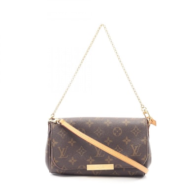 ルイ・ヴィトン LOUIS VUITTON フェイボリットPM 2WAY ハンドバッグ バッグ PVCコーティングキャンバス レザー モノグラム レディース ブラウン系 M40717 【中古】