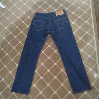 Levi's 501 Button-Fly Straight Jeans "One Wash"