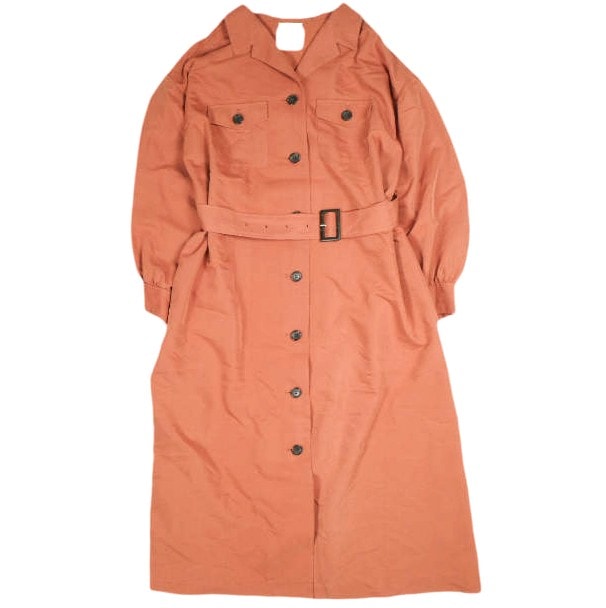 Ray BEAMS レイビームス サファリシャツワンピース 63-26-0500-928 ONE SIZE BRICK 長袖 ドレス トップス g25486