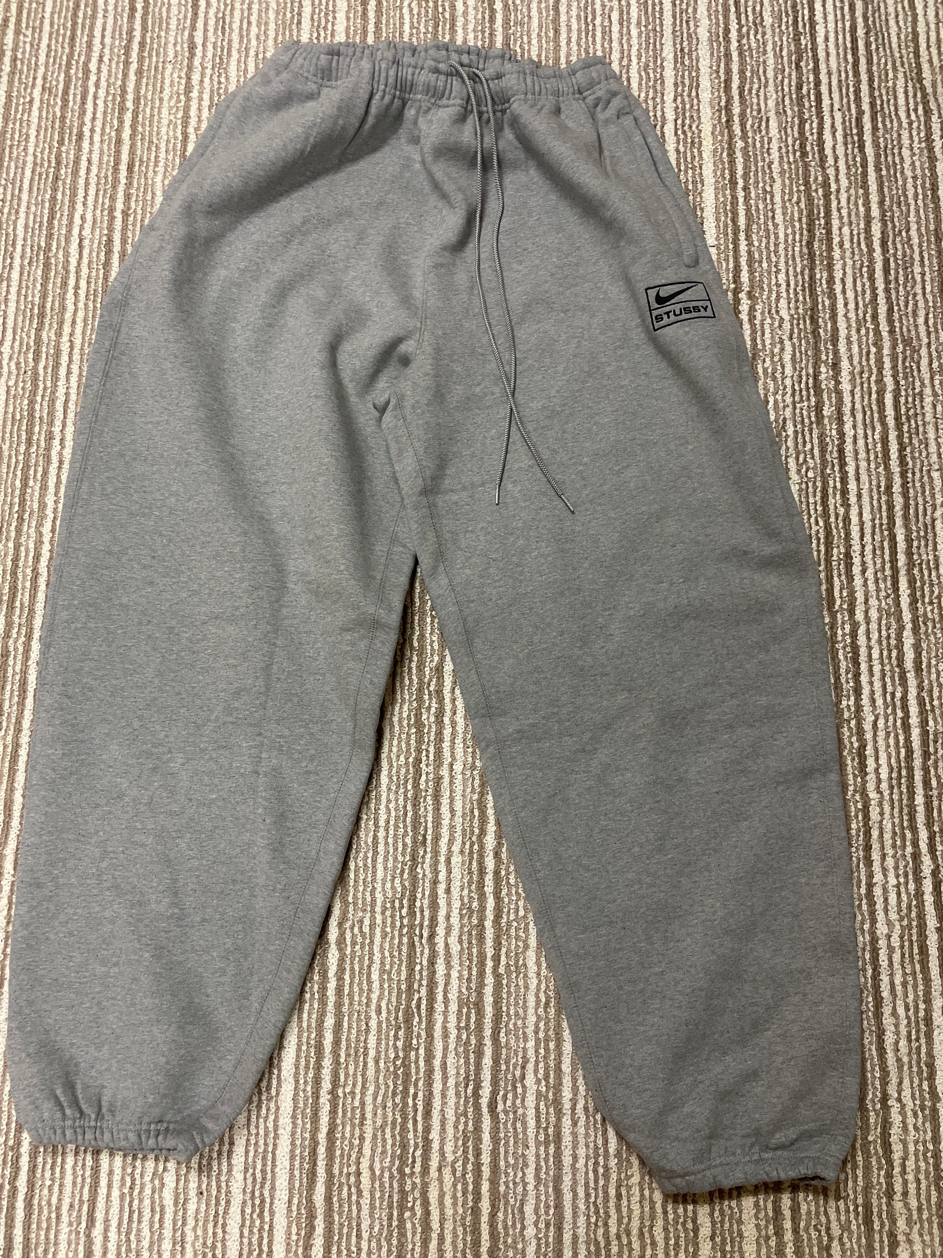 Stussy x Nike Fleece Pants (US Size) "Grey" DO9340-063