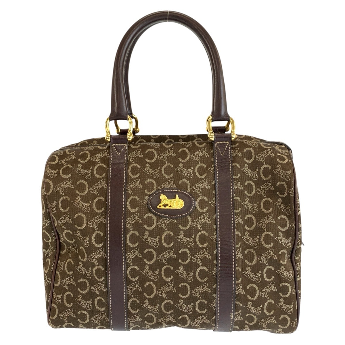C (やや傷や汚れあり)】CELINE セリーヌ ヴィンテージ Cマカダム 馬車