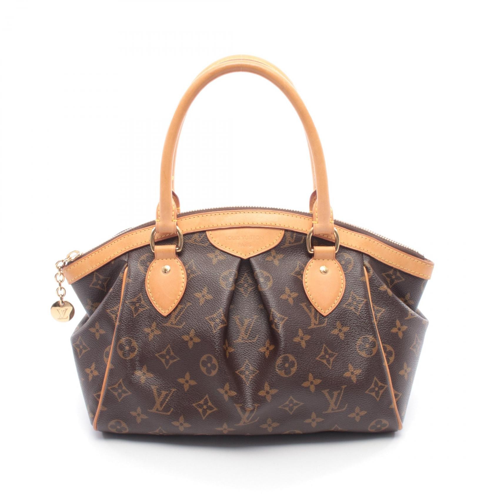 ルイ・ヴィトン LOUIS VUITTON ティヴォリPM ハンドバッグ バッグ PVCコーティングキャンバス レザー モノグラム レディース ブラウン系 M40143 【中古】