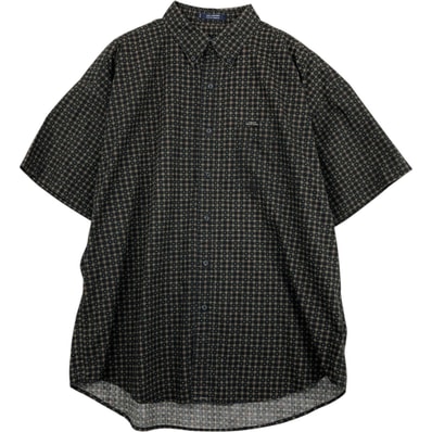 古着 ラルフローレン Ralph Lauren CHAPS チャップス 総柄 半袖 ボタンダウン チェックシャツ メンズXL相当/eaa477618