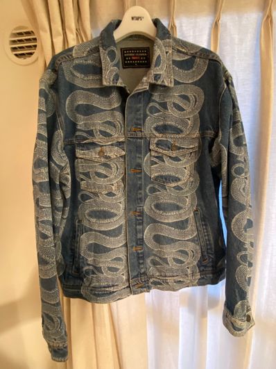 Supreme x HYSTERIC GLAMOUR Snake Denim Trucker Jacket "Blue"