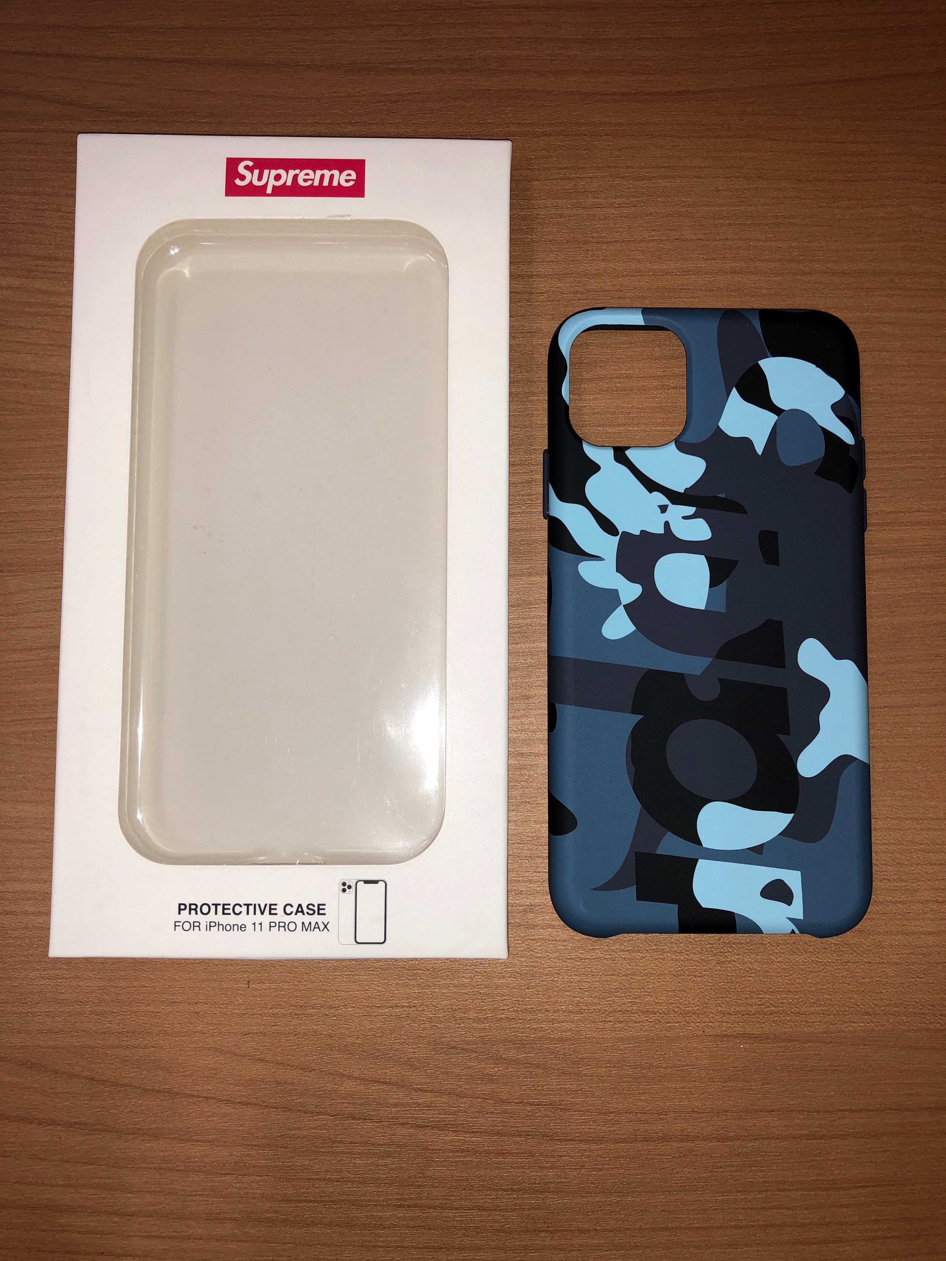 Supreme Camo iPhone Case "Blue Camo"
