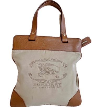 希少 BURBERRY PRORSUM エスタブリッシュド ロゴ トートバッグ