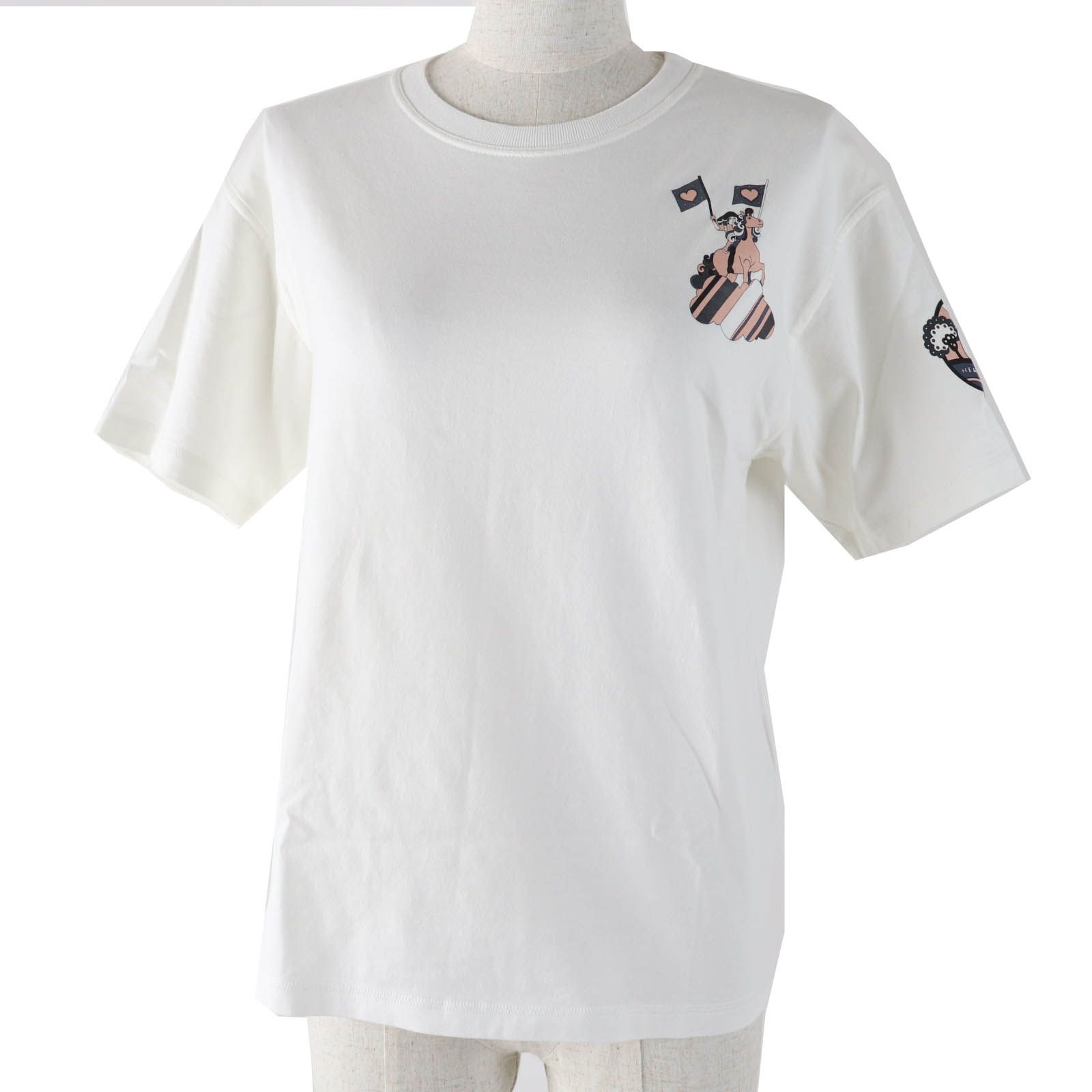 エルメス 半袖Ｔシャツ フォーブルレインボー カルトゥッシュ マイクロ