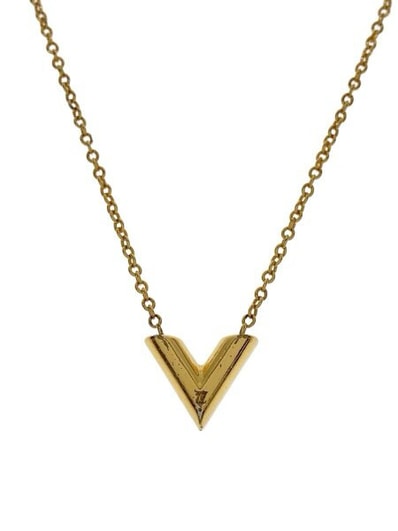 Louis Vuitton Essential V Necklace "Gold"