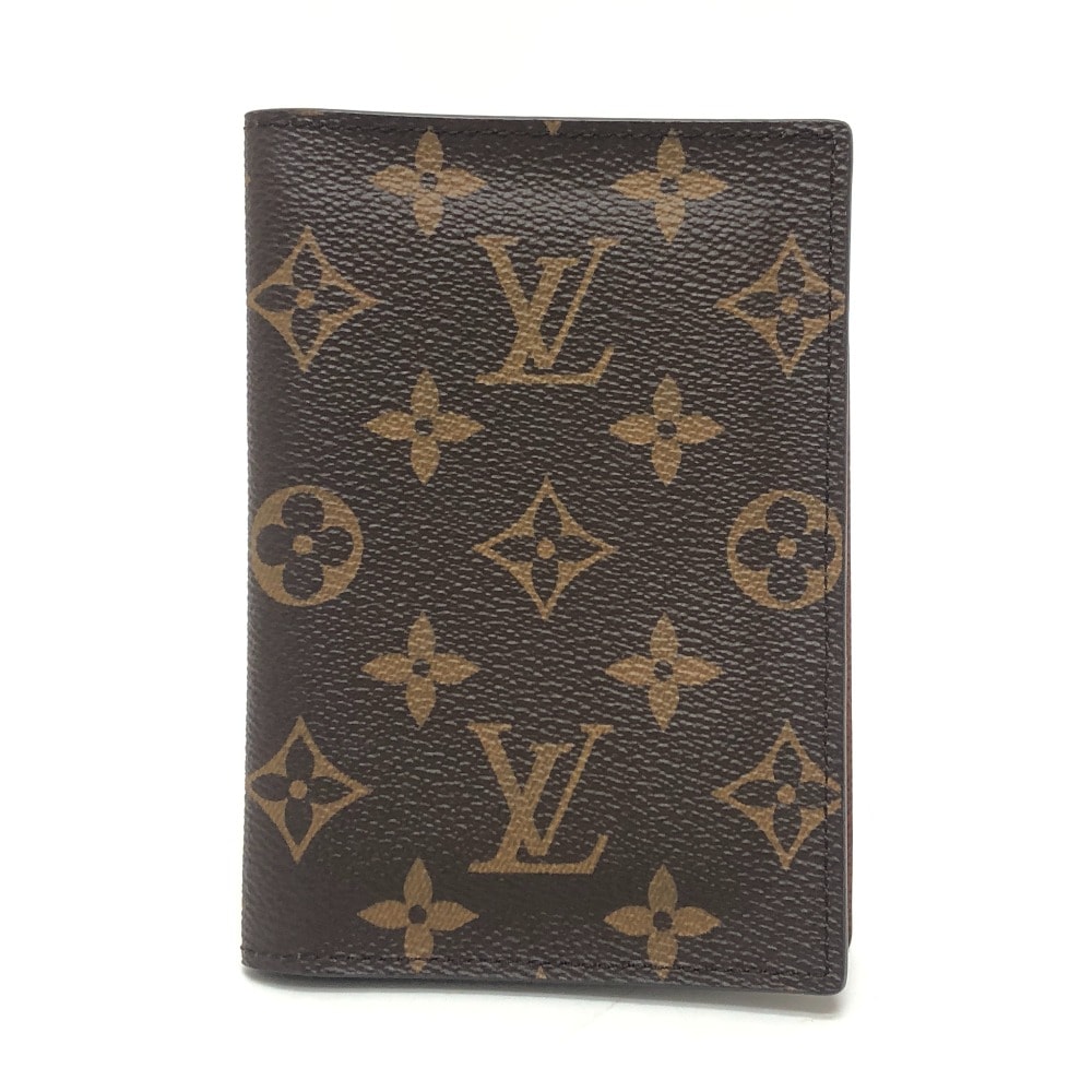 ルイヴィトン LOUIS VUITTON モノグラム クーベルテュール・パスポール NM M64502 パスポートカバー パスポートケース ケース パスポートケース モノグラムキャンバス ブラウン 美品