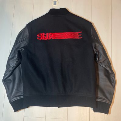 Supreme Motion Logo Varsity Jacket "Black"