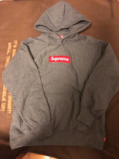 Supreme Box Logo Hooded Sweatshirt "Charcoal" (21FW)