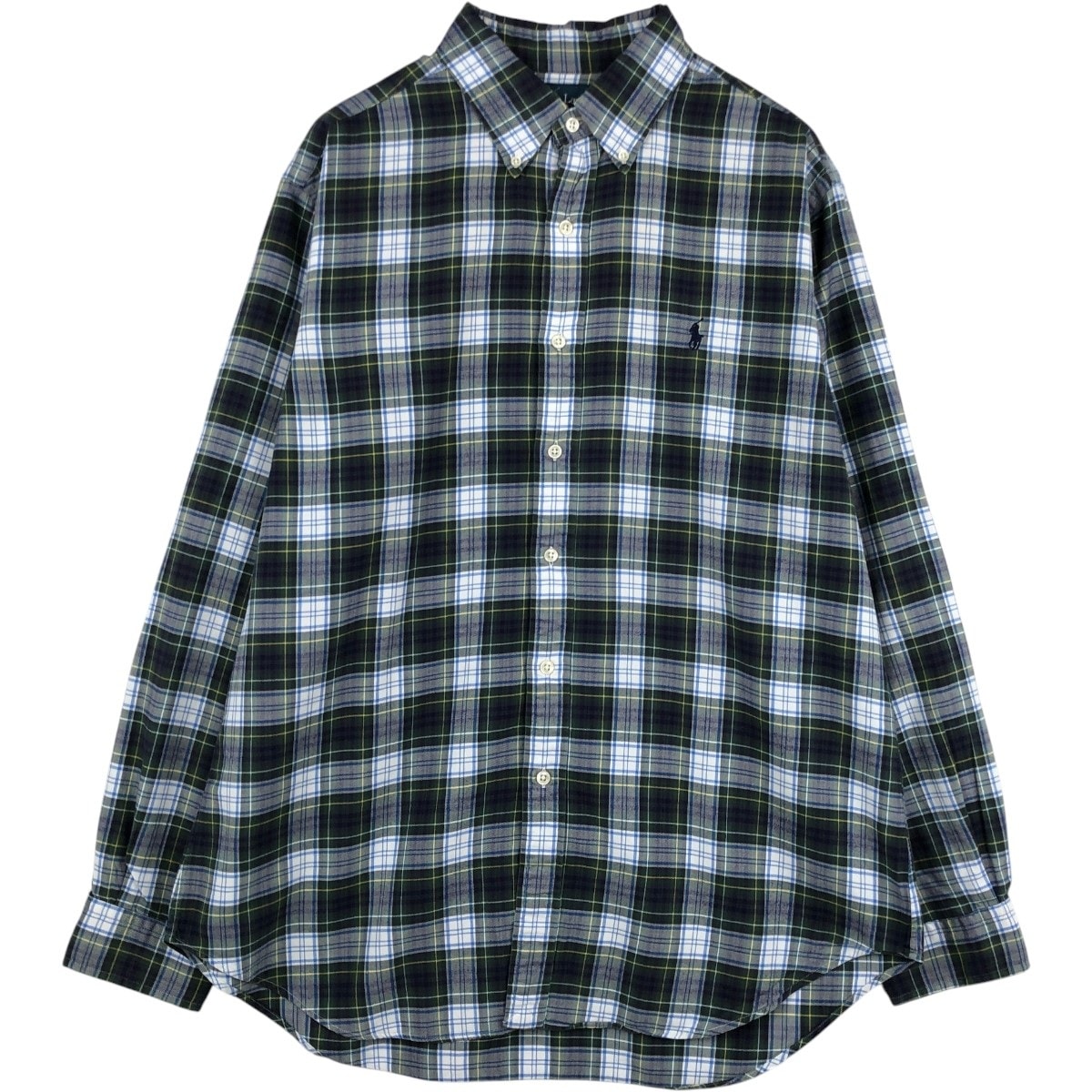 古着 ラルフローレン Ralph Lauren CLASSIC FIT 長袖 ボタンダウンチェックシャツ メンズL相当/eaa676730