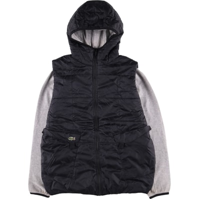 古着 ラコステ LACOSTE リバーシブル 中綿パーカー パファージャケット メンズM相当/eaa572557