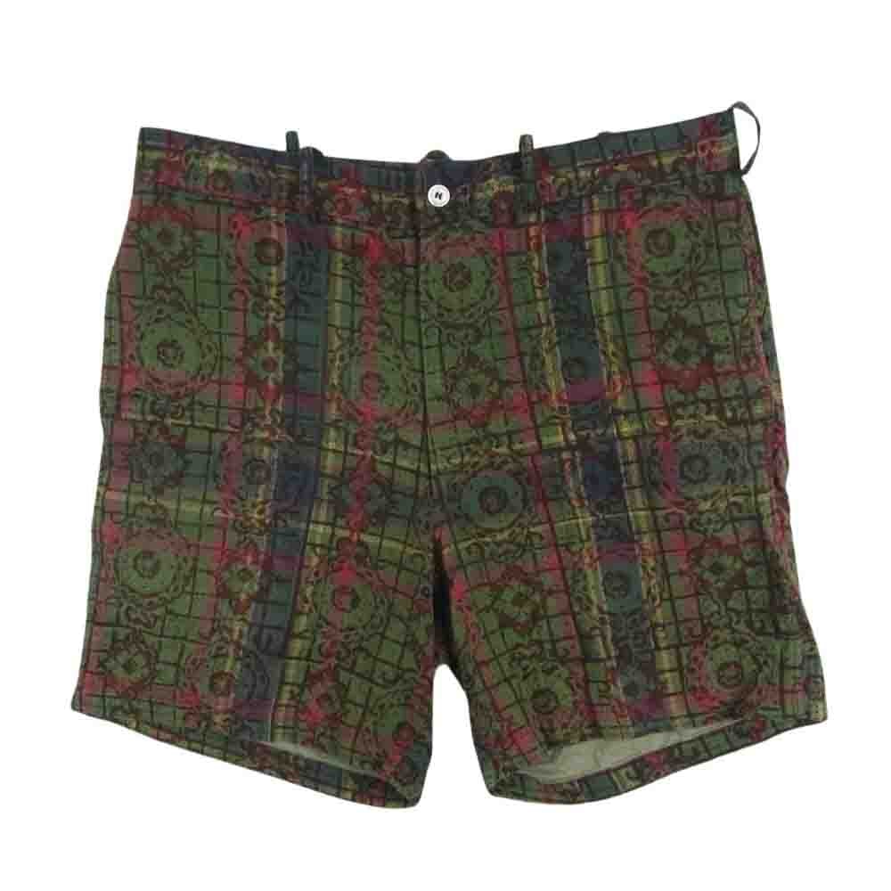 Needles ニードルス ショートパンツ 総柄 チェック ハーフ パンツ ショーツ コットン 日本製 マルチカラー系 グリーン系 M【中古】