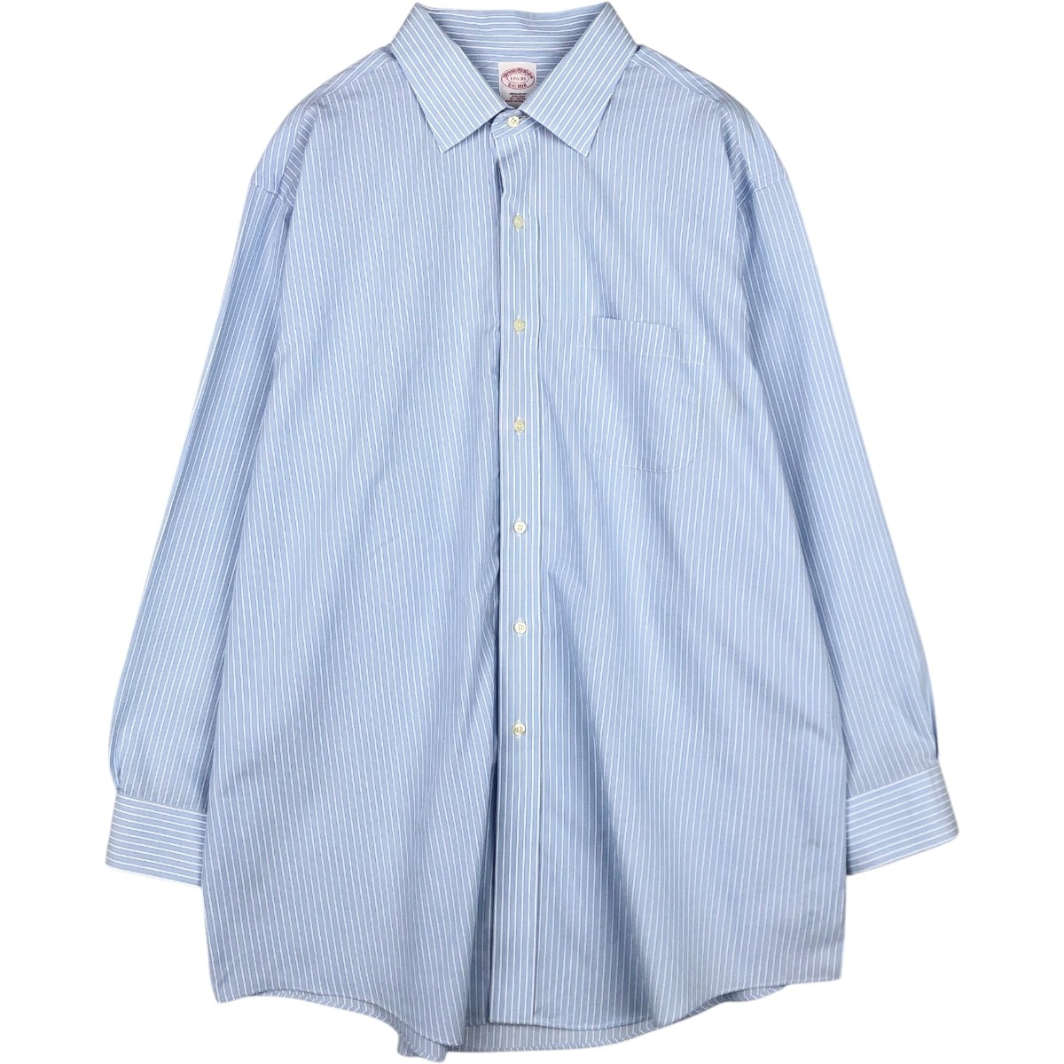 古着 ブルックスブラザーズ Brooks Brothers Est.1818 ワイドカラー 長袖 コットンストライプシャツ メンズXL相当/eaa676451