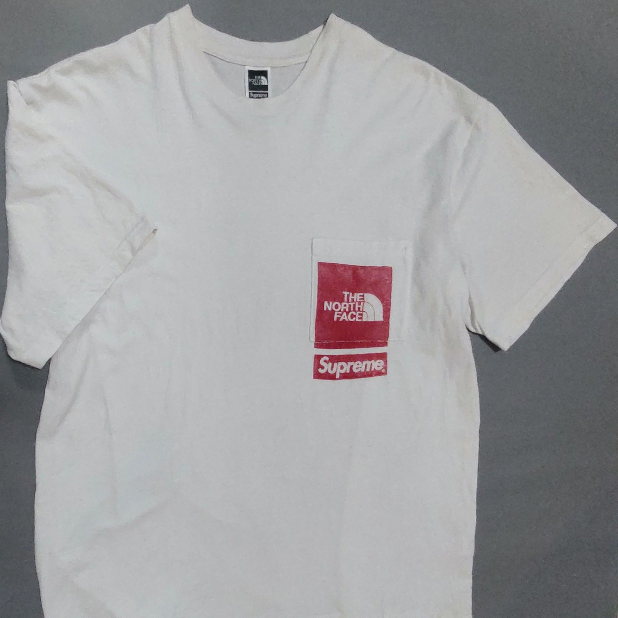 Supreme x The North Face Printed Pocket Tee "White"