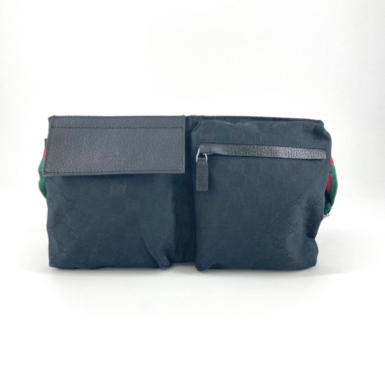 GUCCI(グッチ) GGキャンバス 28566 ウエストバッグ ブラック