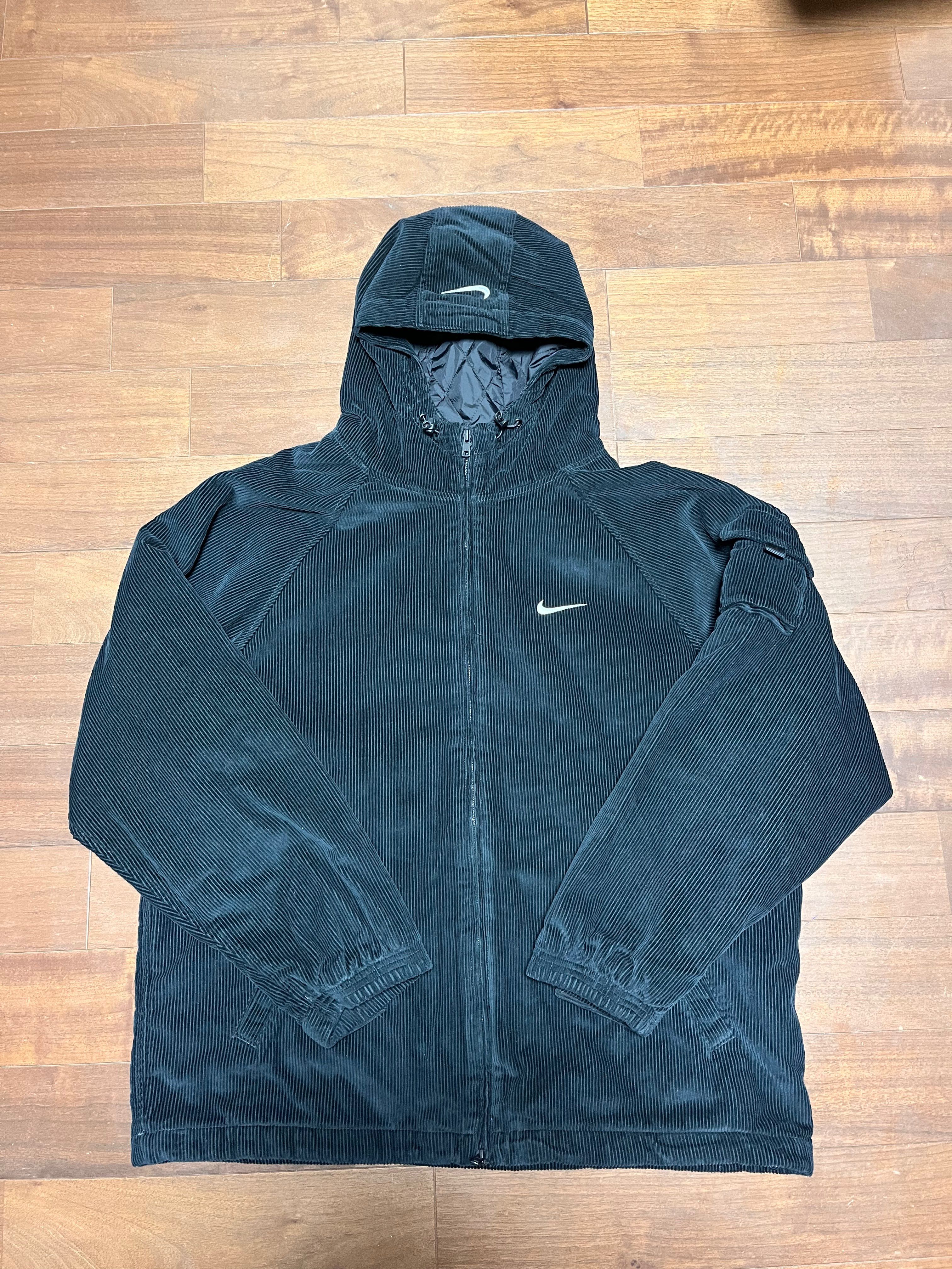 Supreme / Nike Arc Corduroy Hooded Jacket "Black"