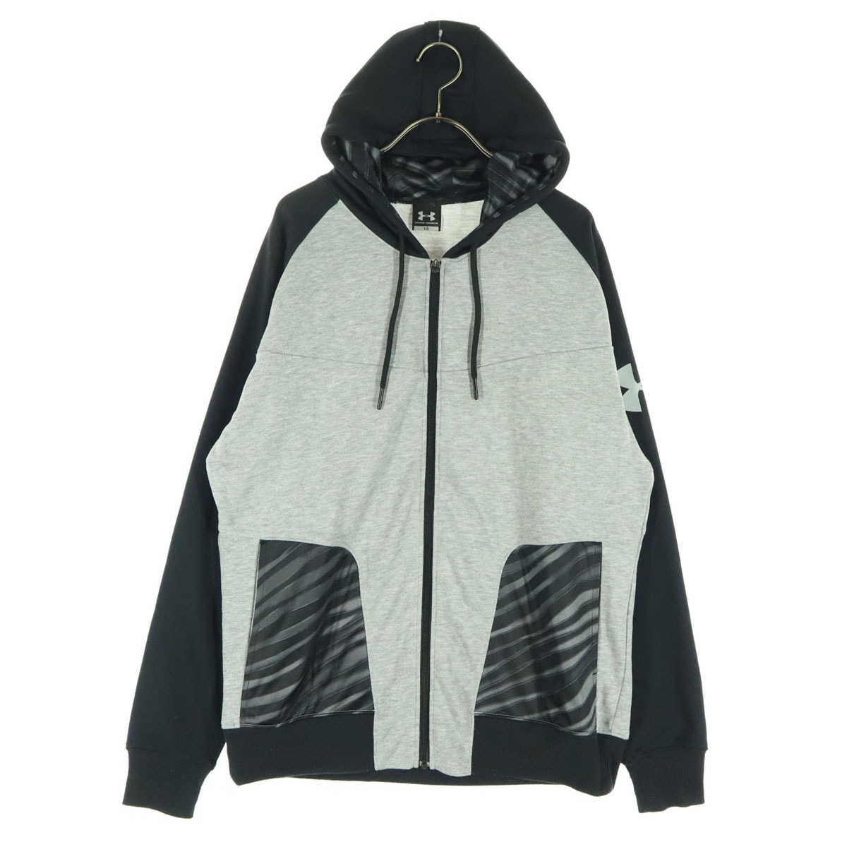 UNDER ARMOUR アンダーアーマー 長袖 ジップパーカー LG グレー