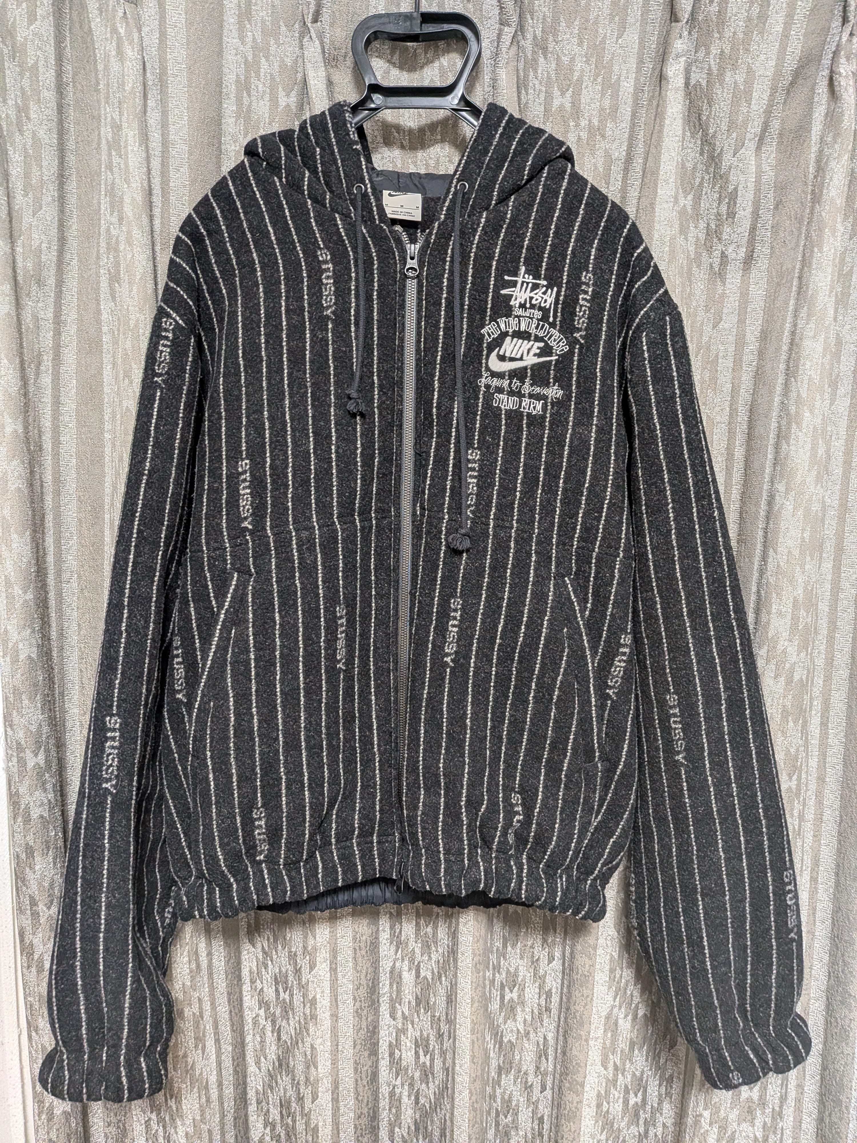 Stussy x Nike Striped Wool Jacket 
