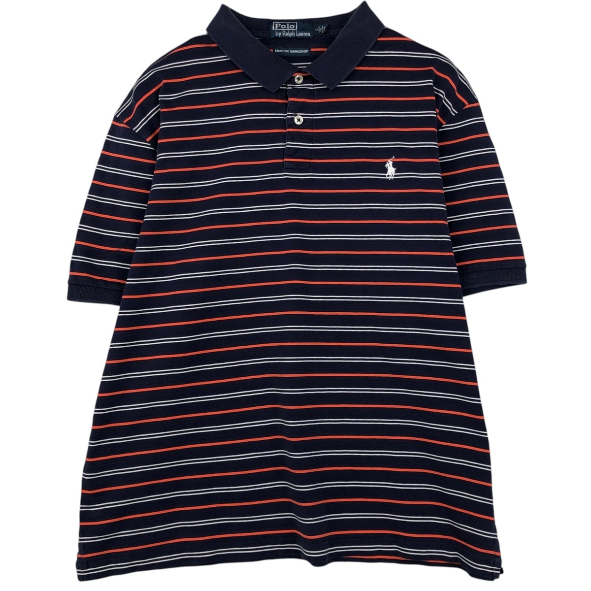 古着 ラルフローレン Ralph Lauren POLO by Ralph Lauren マルチボーダー 半袖 ボーダー ポロシャツ メンズL相当/eaa635215