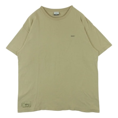 WTAPS ダブルタップス 24SS 241ATDT-STM03S FORTLESS SS COTTON フォートレス ショートスリーブ コットン フロント バック ロゴ Tシャツ 半袖 カットソー ベージュ系 03【中古】