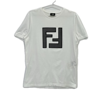 フェンディ ホワイト FFロゴ ショートスリーブ カットソー