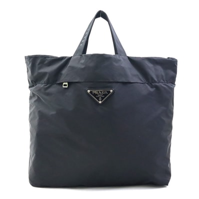 プラダ PRADA ハンドバッグ エコバッグ ナイロン ブラック ユニセックス【中古】 56531a