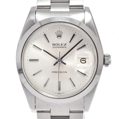 ロレックス ROLEX 6694 ヴィンテージ オイスターデイト プレシジョン Cal.1215 シルバー 手巻き メンズ 良品 腕時計 D#146933
