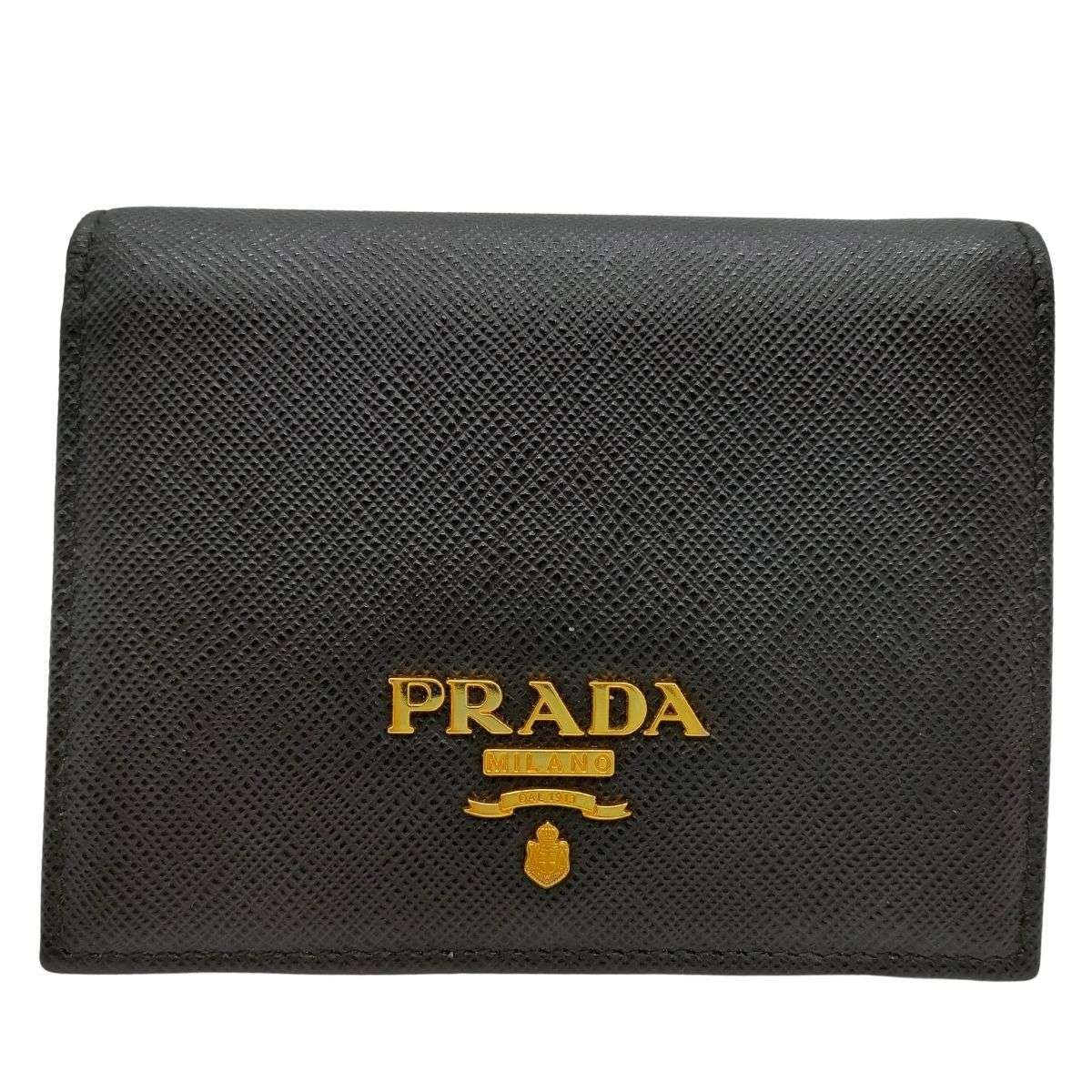 プラダ財布 PRADA サフィアーノ 二つ折り財布 1MV204 K217