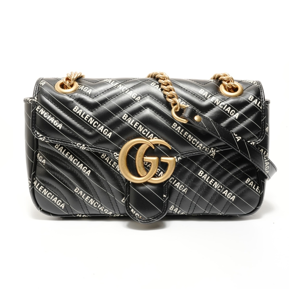 グッチ GUCCI バレンシアガ ザ・ハッカー GGマーモント チェーン ショルダーバッグ【中古】